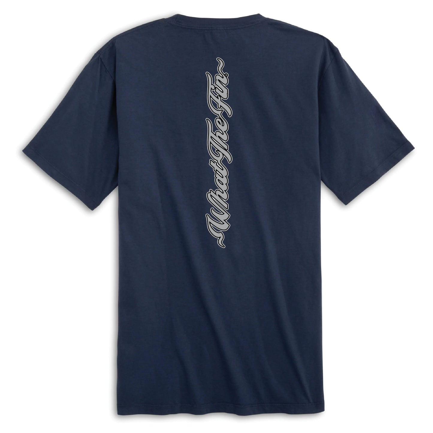 What The Fin Classic Grey Logo Cotton Tee